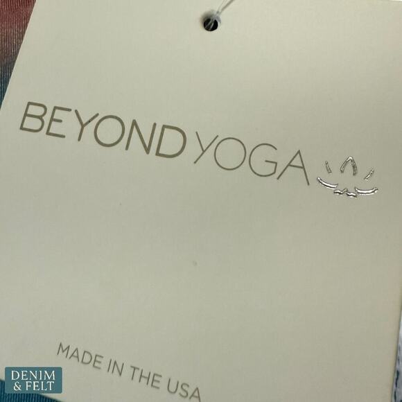 Beyond Yoga Lux High Rise Tie-Dye Leggings Blue Red Brown 4-Way Stretch Pants - Picture 5 of 6